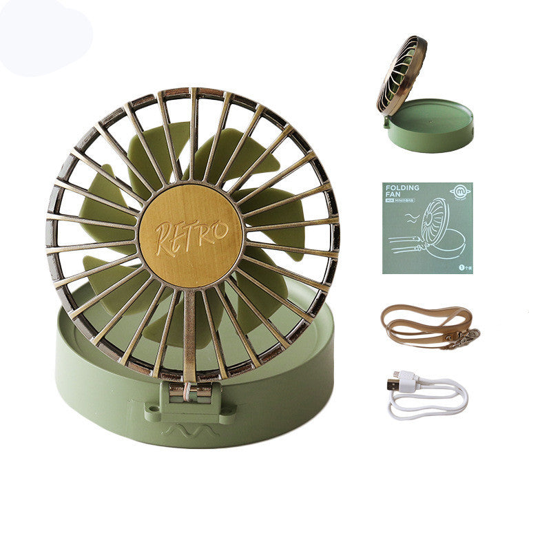 Retro Folding Mini Fan