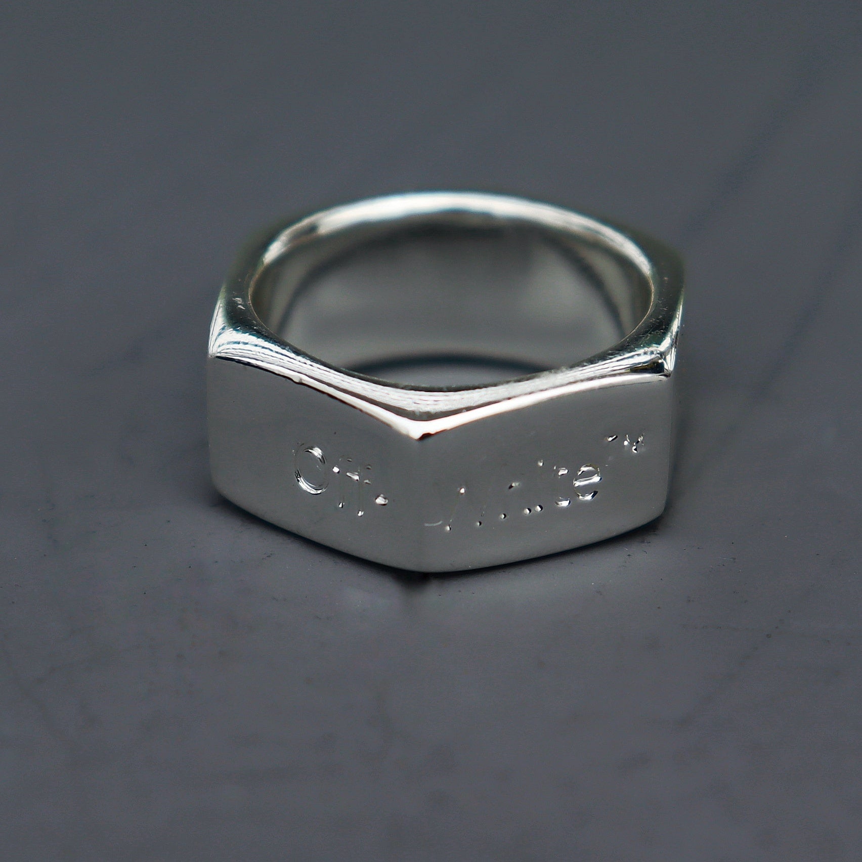 Bague de personnalité anneau écrou hexagonal bague de couple tendance pour hommes et femmes