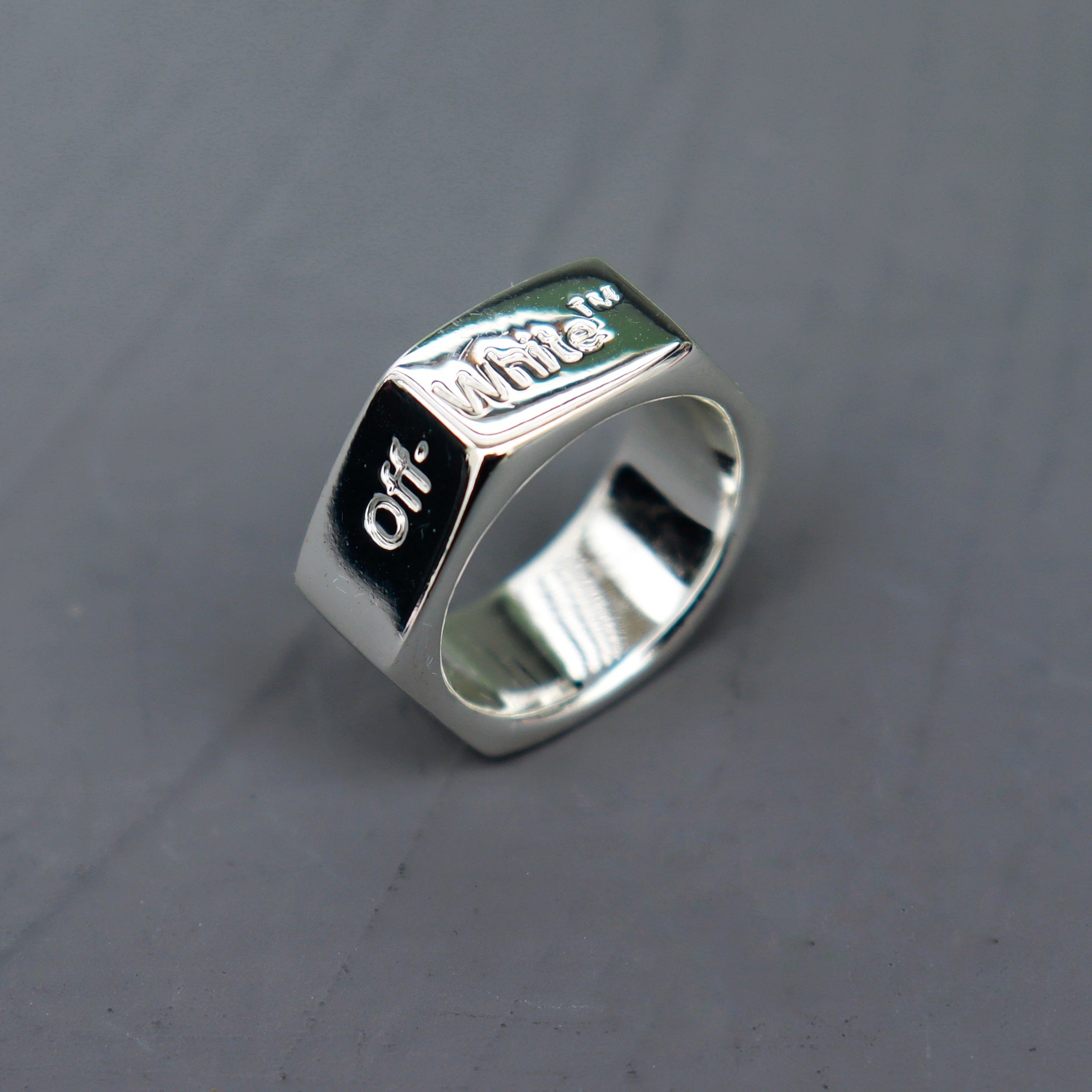 Bague de personnalité anneau écrou hexagonal bague de couple tendance pour hommes et femmes