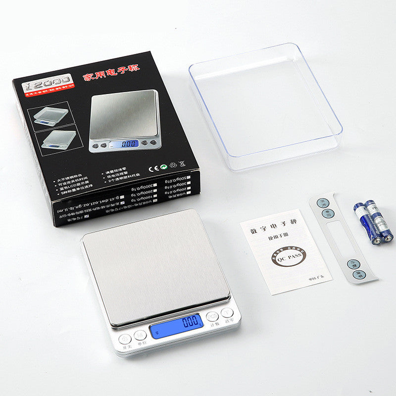 Balance de Cuisine Transfrontalière Balance Électronique de Cuisson Haute Précision Balance 0.01g Balance Ménagère en Acier Inoxydable Balance Alimentaire Balance à Café Fabricant