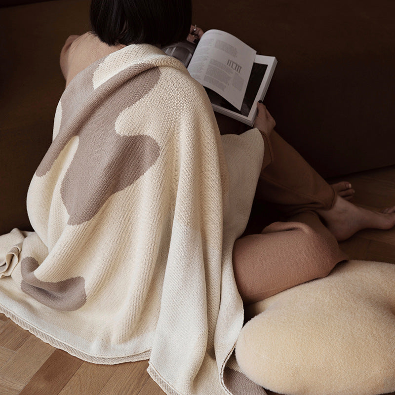 Full Office Cotton Nap And Hibernation Sofa Blanket Single Cover Blanket