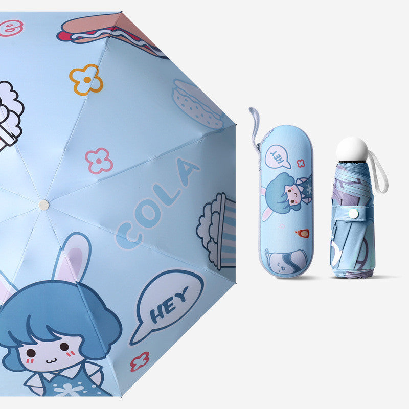 Sun Umbrella Female Sunscreen UV Protection Rain And Sun Dual-purpose
