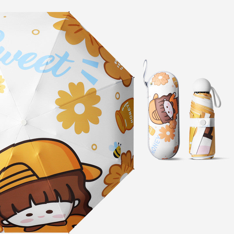 Sun Umbrella Female Sunscreen UV Protection Rain And Sun Dual-purpose