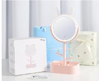 Install The Cup Makeup Mirror With Light