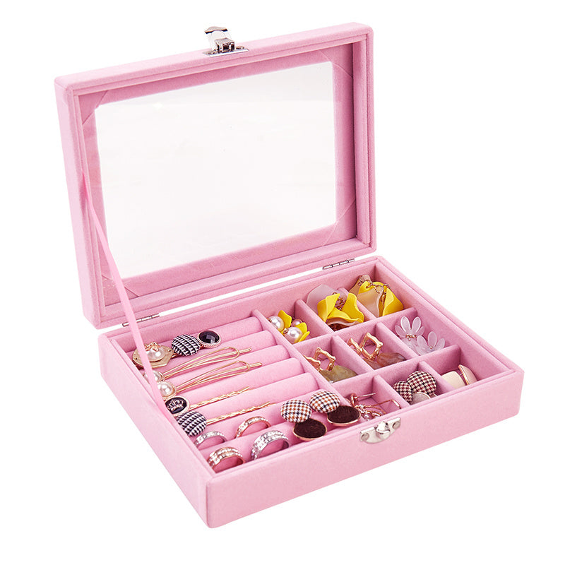 Flannel Small Capacity Jewelry Storage Box