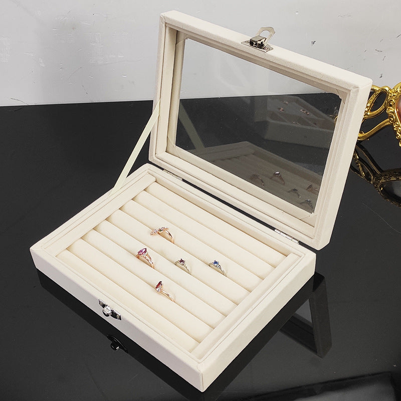 Flannel Small Capacity Jewelry Storage Box