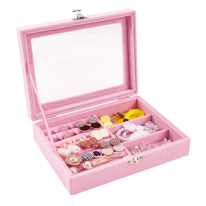 Flannel Small Capacity Jewelry Storage Box