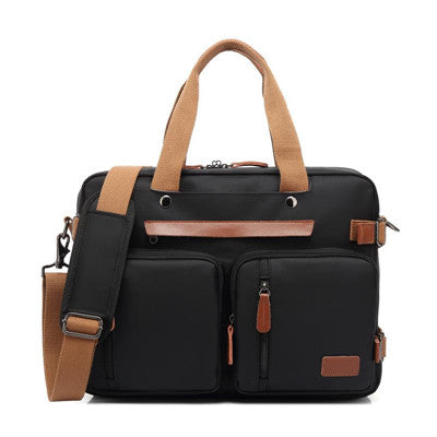Sac à dos fourre-tout 15,6 17,3 pouces pour ordinateur portable, sac à dos de voyage d'affaires convertible en nylon imperméable pour étudiant