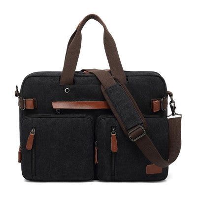 Sac à dos fourre-tout 15,6 17,3 pouces pour ordinateur portable, sac à dos de voyage d'affaires convertible en nylon imperméable pour étudiant