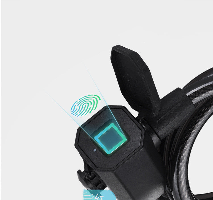 Verrou d'empreinte digitale en acier inoxydable pour VTT, Antivol, Étanche, Verrou à empreinte digitale intégré