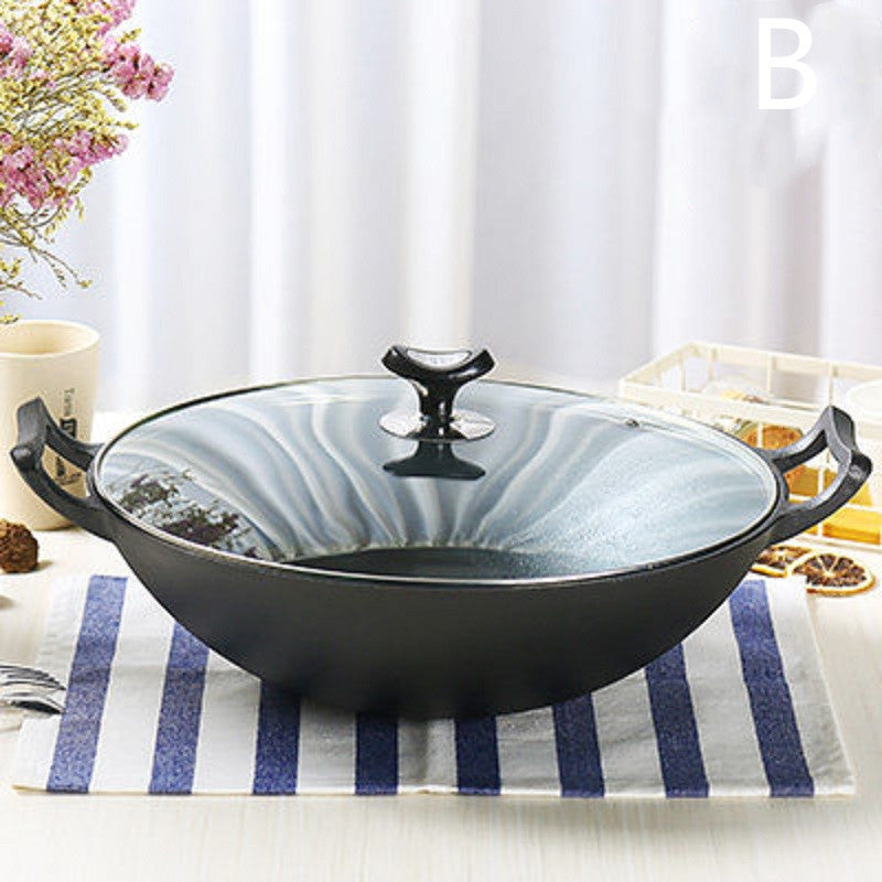 Uncoated Household Non-stick Pan