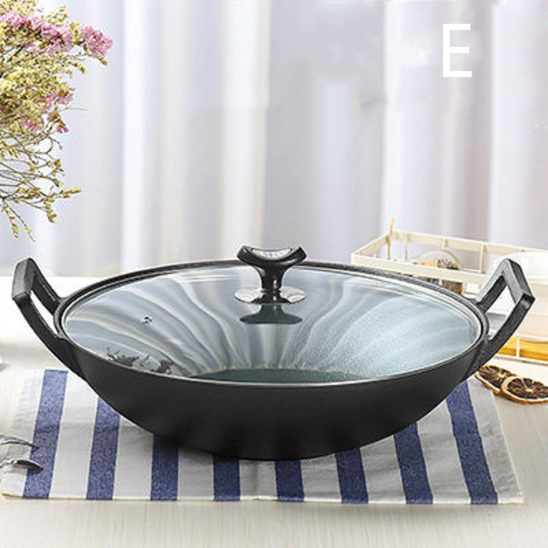 Uncoated Household Non-stick Pan