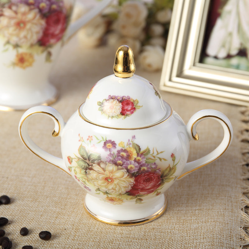 Exquisite Coffee Cup And Saucer English Afternoon Tea Flower Tea Set