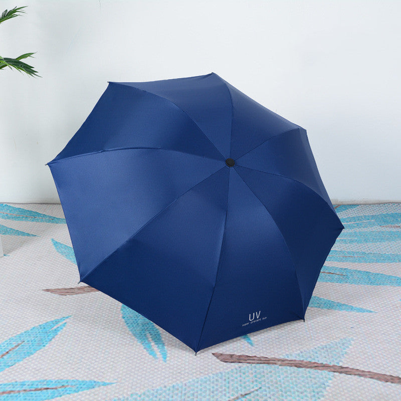 Parapluie anti-UV en gomme noire, parapluie publicitaire, parapluie marguerite, parapluie fille