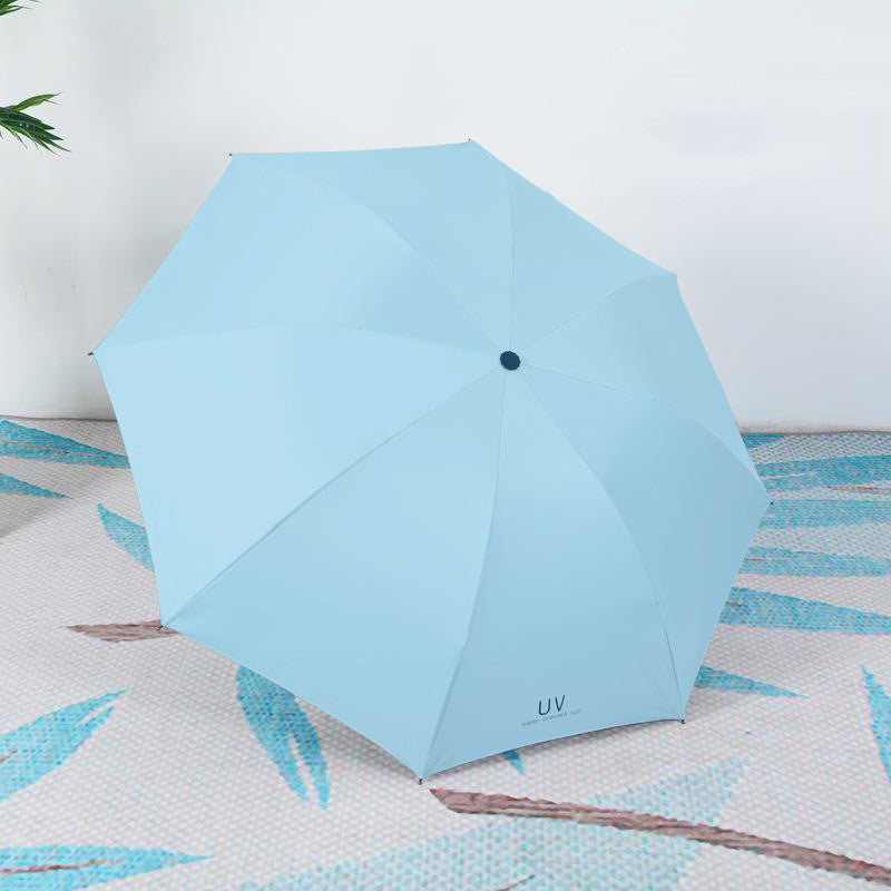 Parapluie anti-UV en gomme noire, parapluie publicitaire, parapluie marguerite, parapluie fille