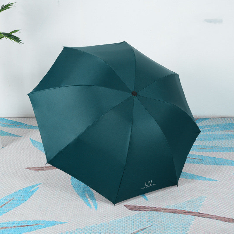 Parapluie anti-UV en gomme noire, parapluie publicitaire, parapluie marguerite, parapluie fille
