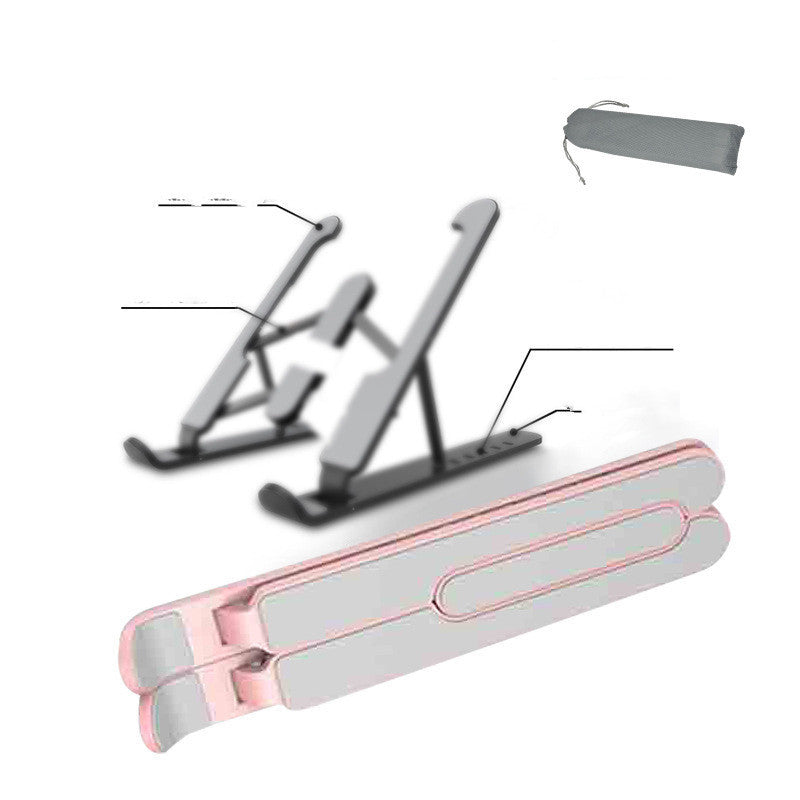 Support de refroidissement pliable portable en alliage d'aluminium pour ordinateur portable
