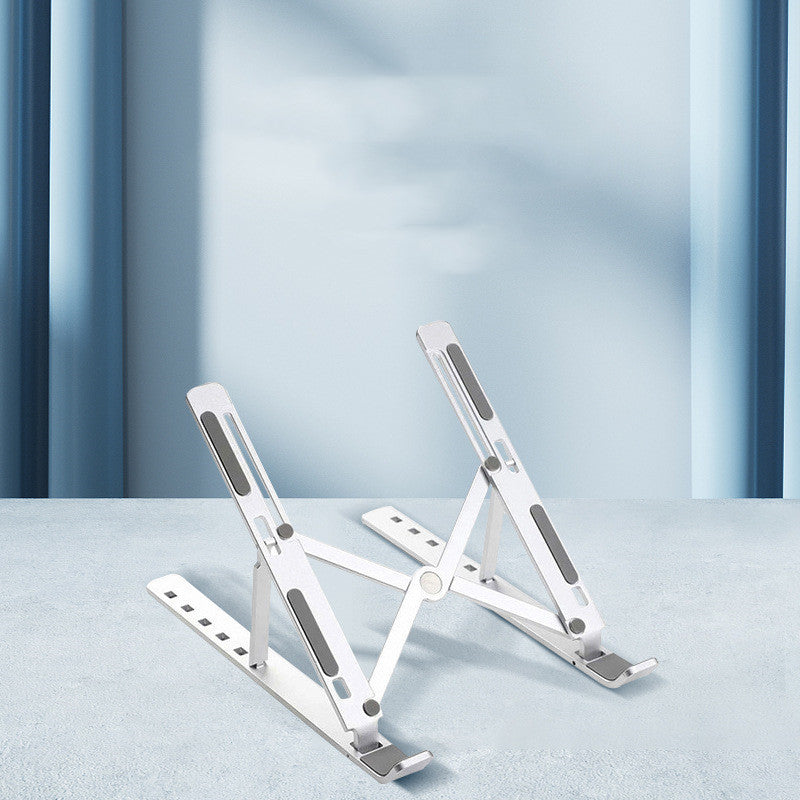 Support de refroidissement pliable portable en alliage d'aluminium pour ordinateur portable