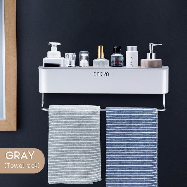 Étagère de salle de bain support de douche organisateur mural support de shampoing
