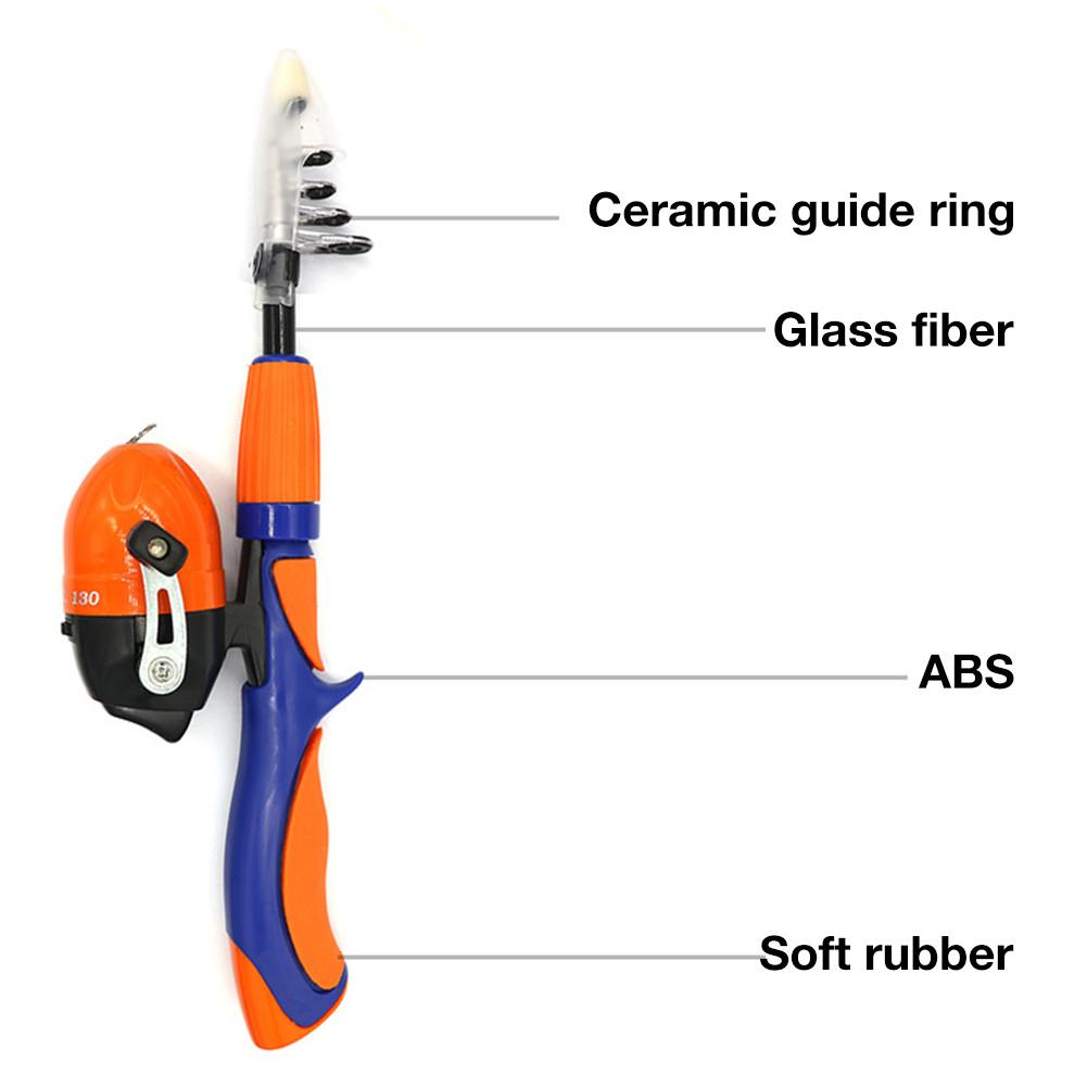 Ensemble poignée pistolet canne à pêche télescopique engins de pêche