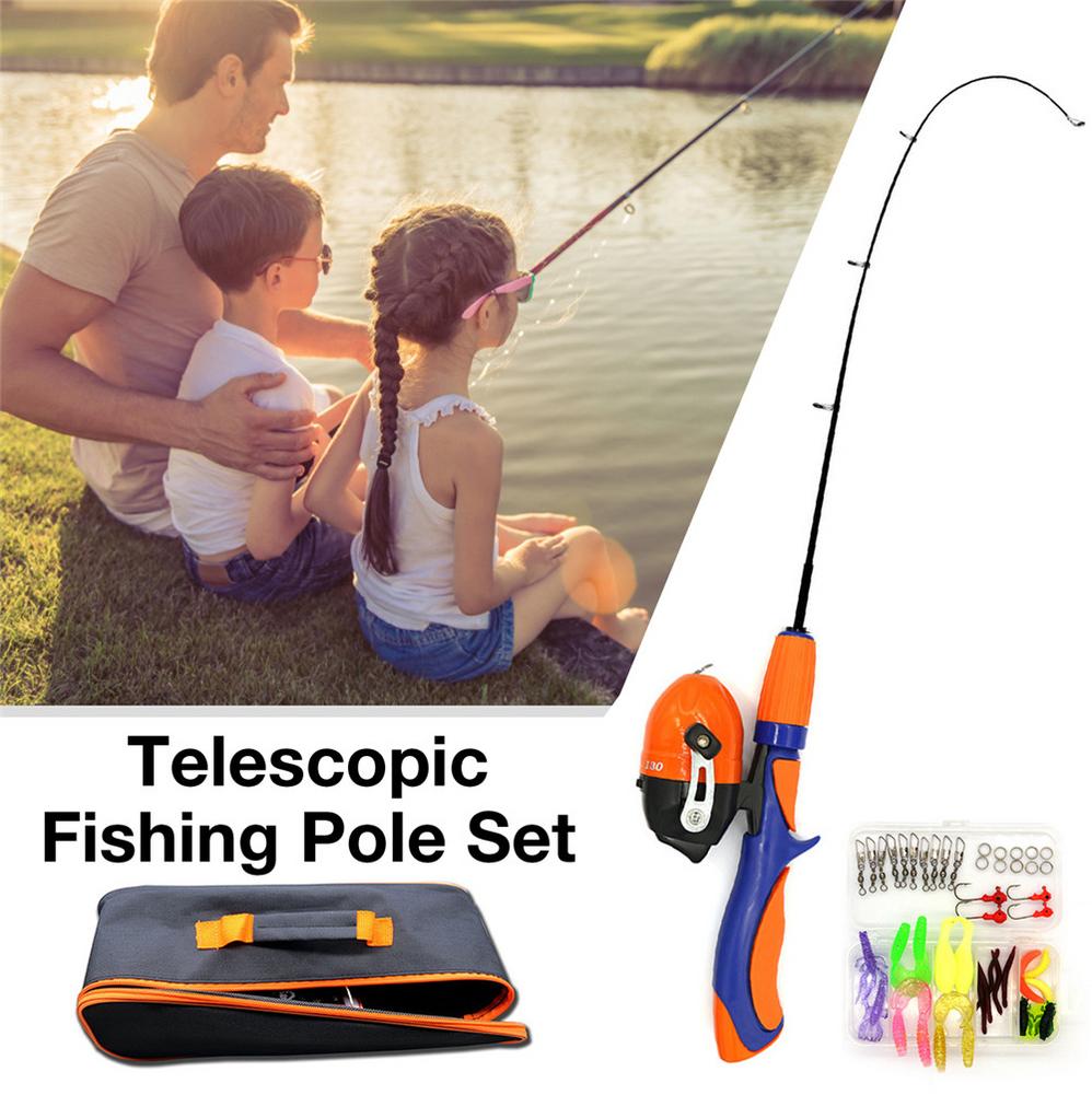 Ensemble poignée pistolet canne à pêche télescopique engins de pêche