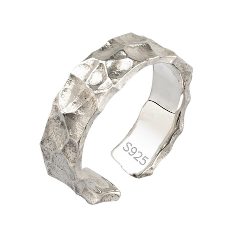Bague en argent S925 pour homme, style hip-hop rétro européen et américain