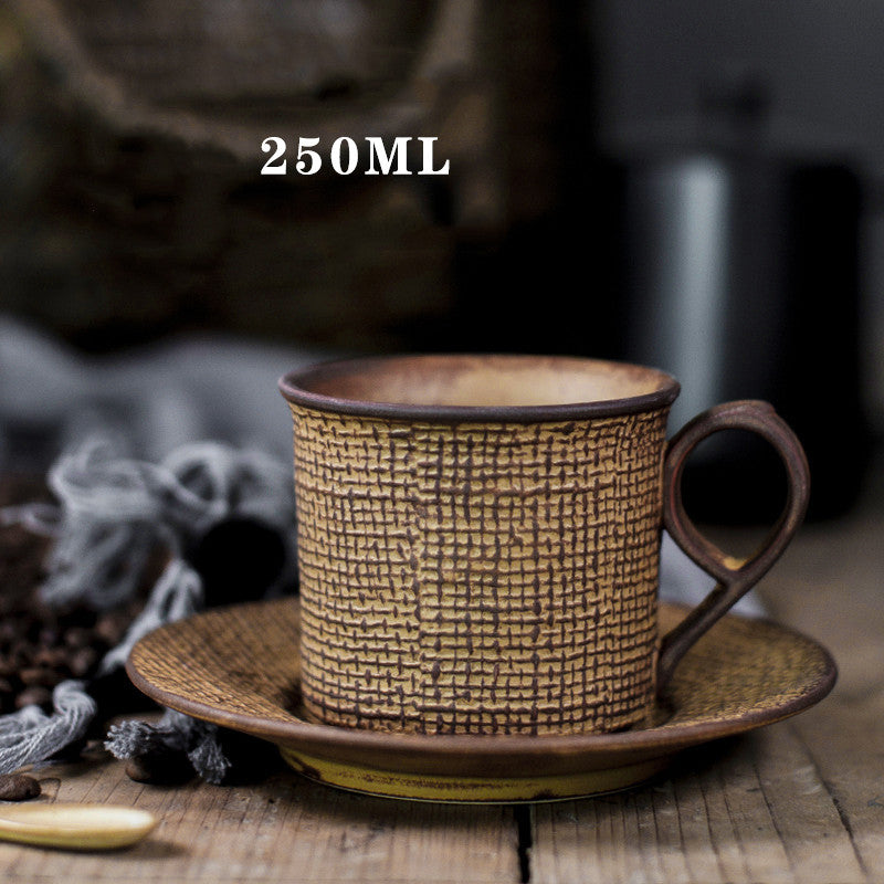 Ceramic Coffee Cup And Saucer Set Creative Latte Cup Garland Cup