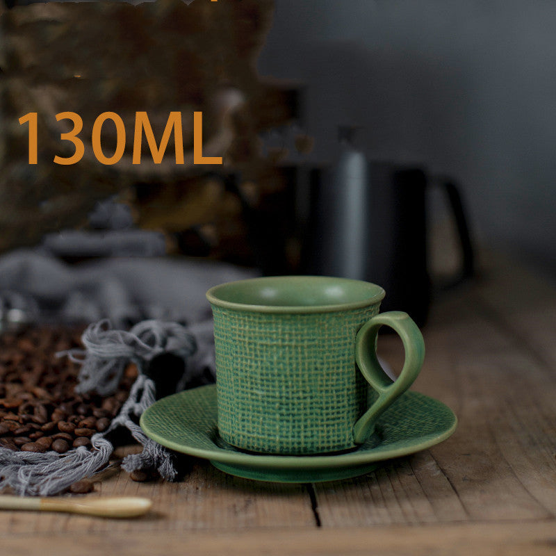 Ceramic Coffee Cup And Saucer Set Creative Latte Cup Garland Cup