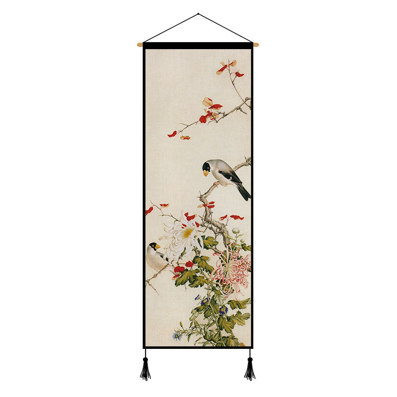 Peony Cloth Art Hanging Painting Background Cloth Decorative Painting
