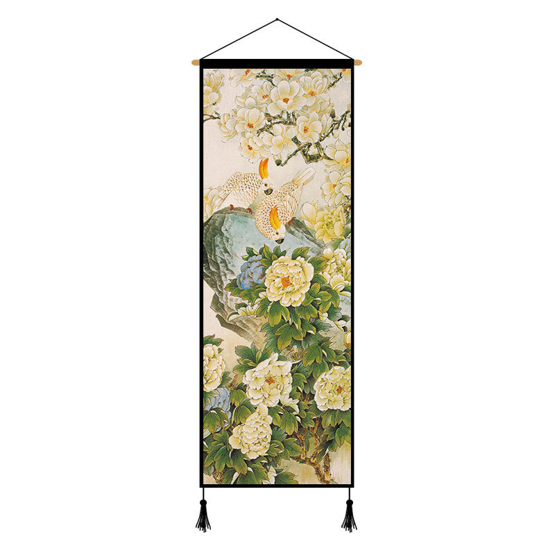 Peony Cloth Art Hanging Painting Background Cloth Decorative Painting