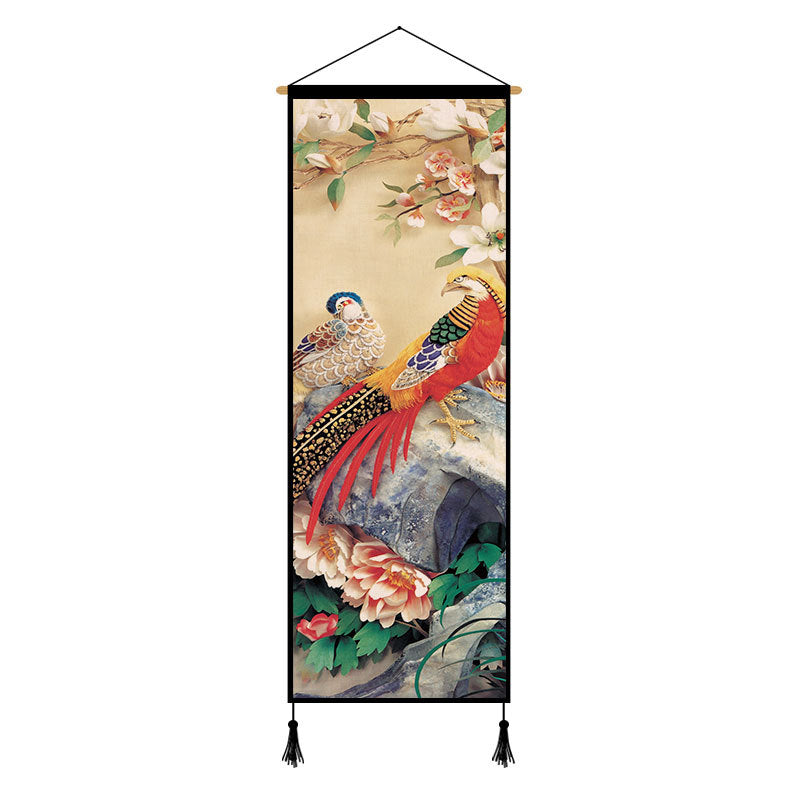 Peony Cloth Art Hanging Painting Background Cloth Decorative Painting