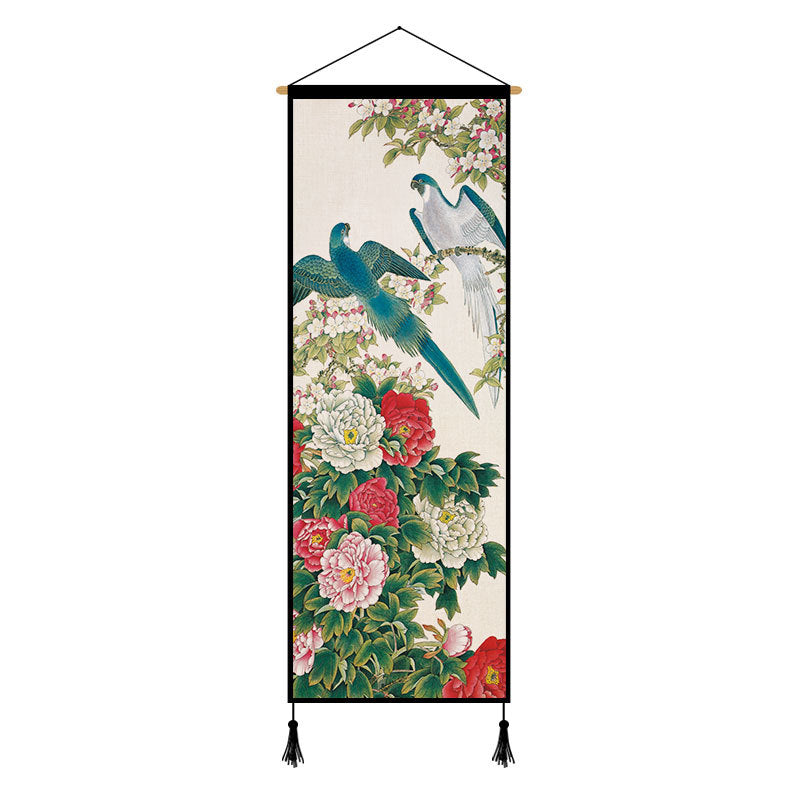 Peony Cloth Art Hanging Painting Background Cloth Decorative Painting
