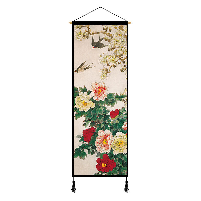 Peony Cloth Art Hanging Painting Background Cloth Decorative Painting