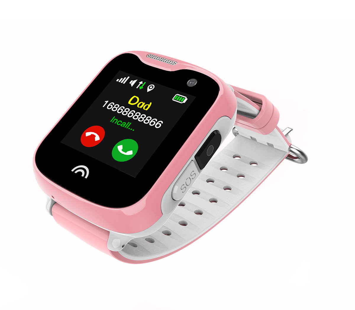 Montre téléphone intelligente étanche avec écran tactile pour enfants