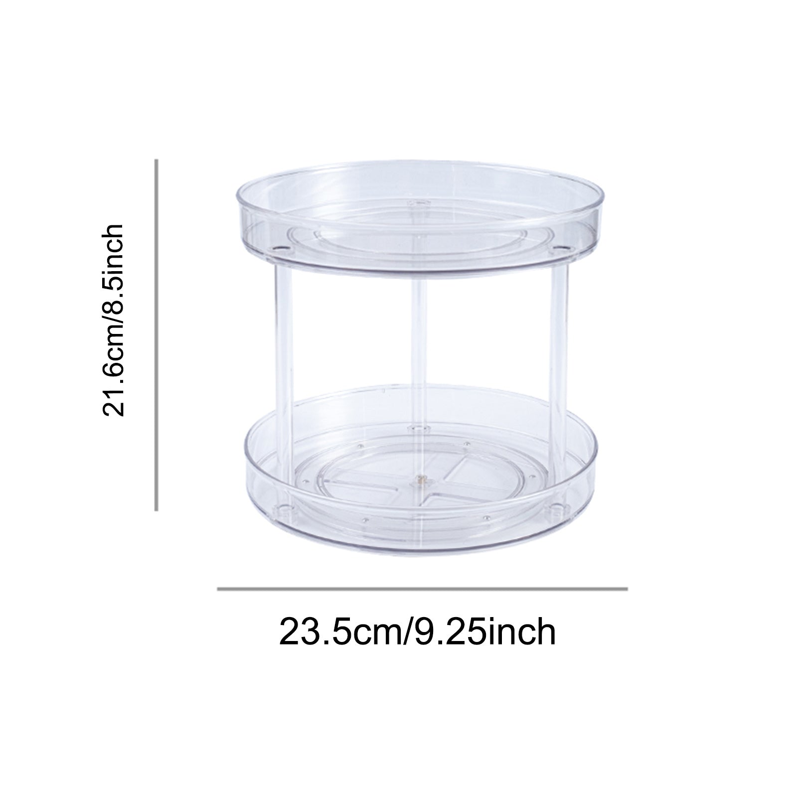 Thickened PET Transparent Rotating Seasoning Storage Box