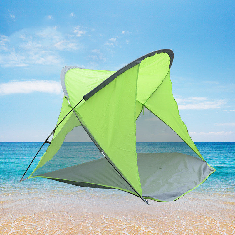 Nouvelle tente de plage en plein air Fournitures de camping Auvent Tente de camping de plage en plein air Double Voyage Pêche