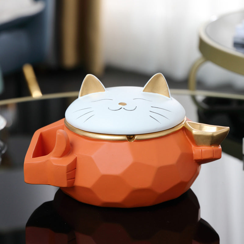 Creative Personality Trend Cute Ashtray With Lid