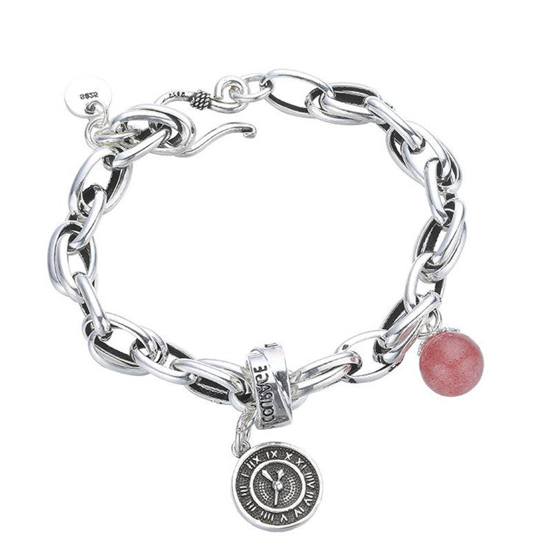 Fashion Vintage Strawberry Crystal Bracelet