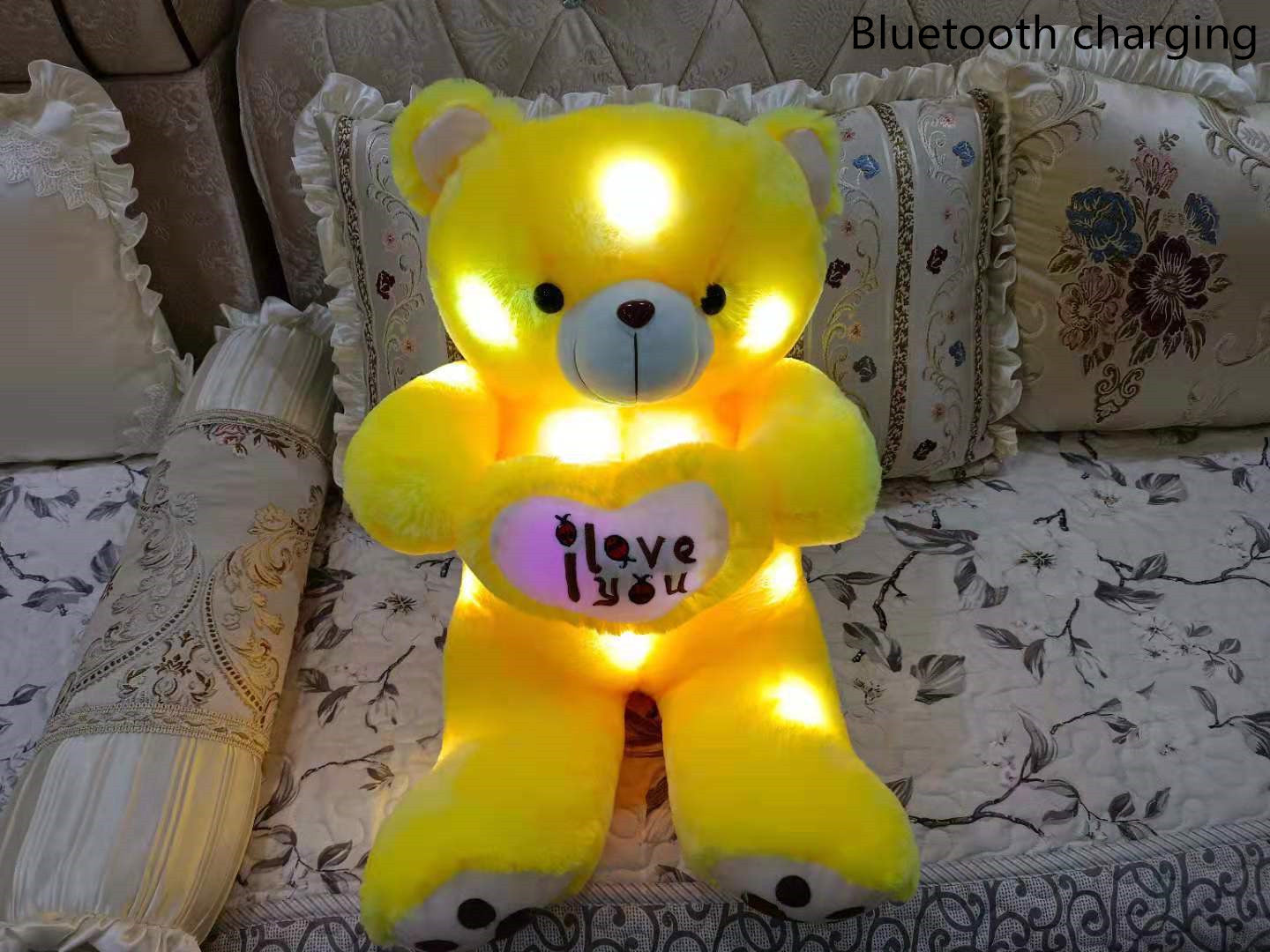 Children's Love Teddy Bear Valentine's Day Music Glowing Cuddle Bear