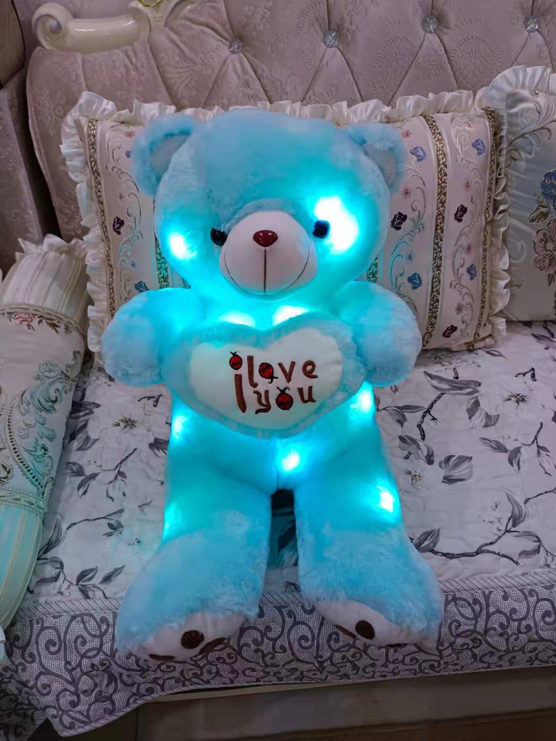 Children's Love Teddy Bear Valentine's Day Music Glowing Cuddle Bear