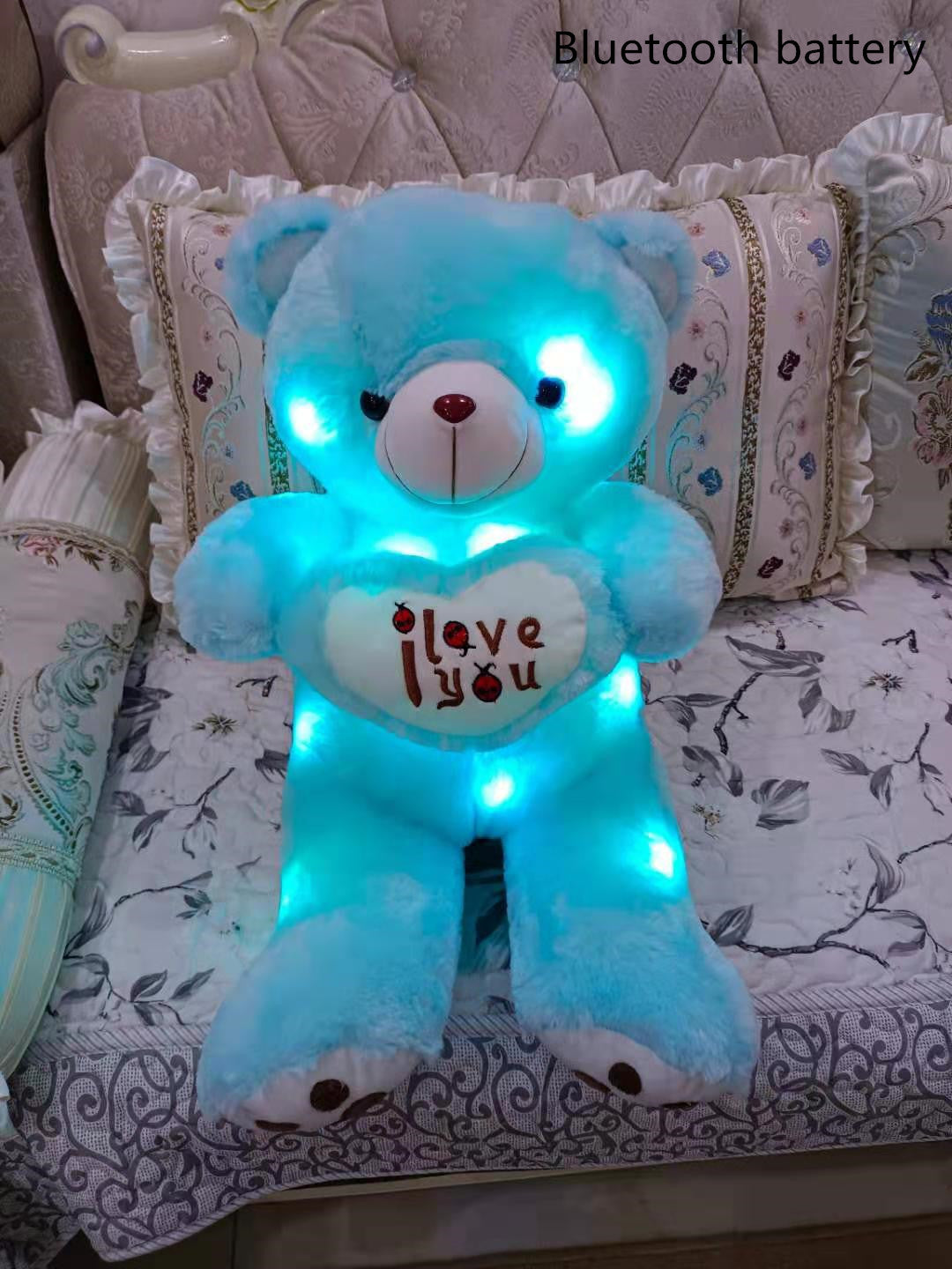 Children's Love Teddy Bear Valentine's Day Music Glowing Cuddle Bear