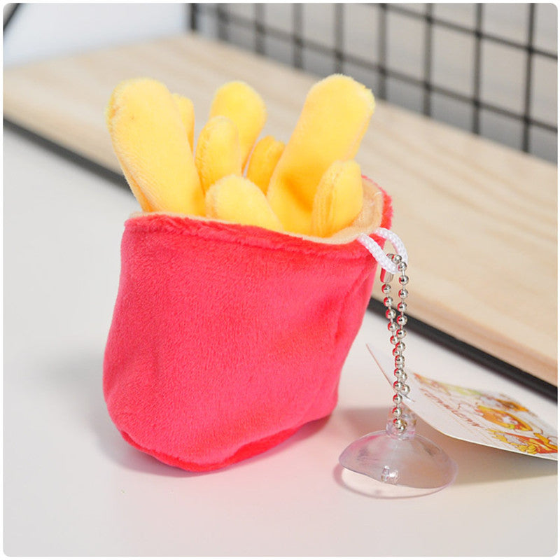 Korean Style Hamburger Sandwich Cute Plush Pendant Keychain