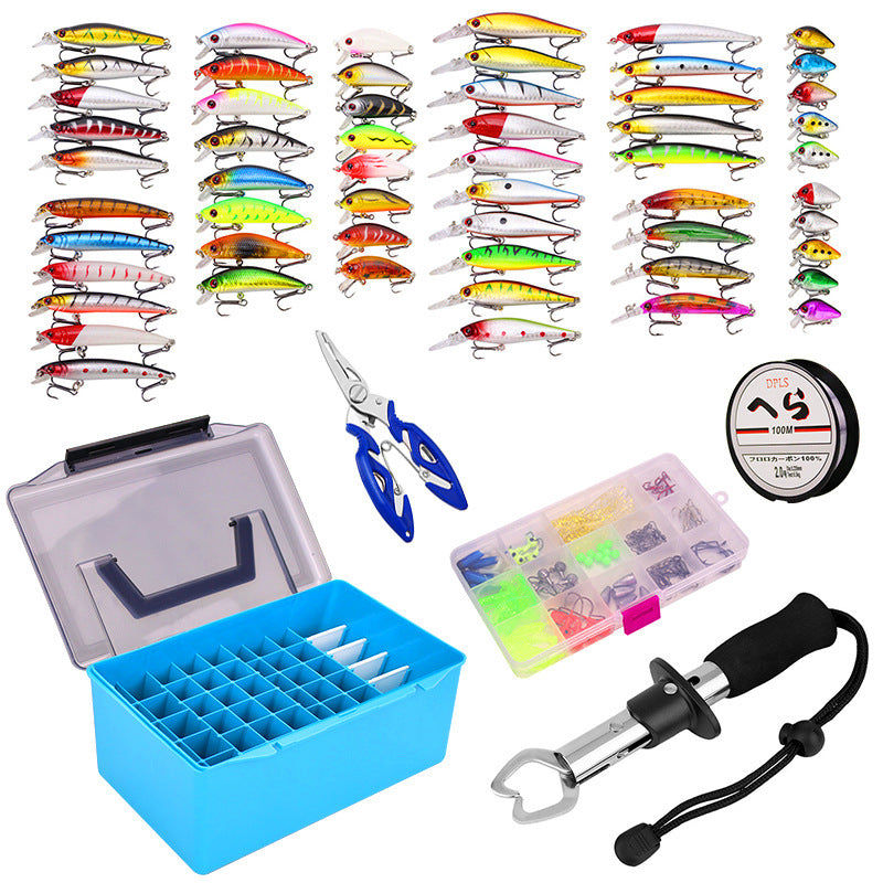 Kit d'Accessoires de Pêche 143pcs Assortiment de Leurres Minnow
