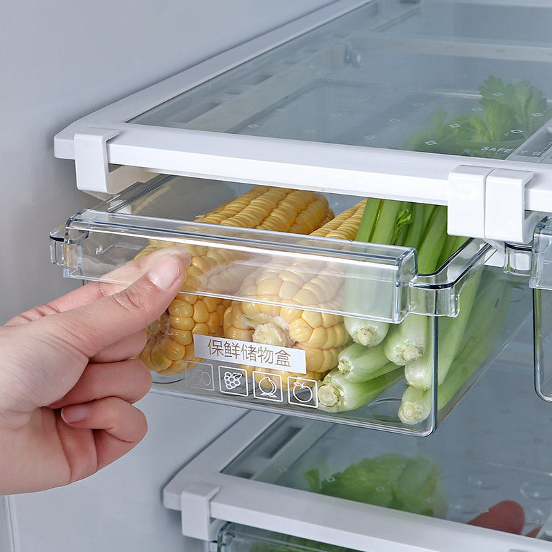 Refrigerator drawer storage box