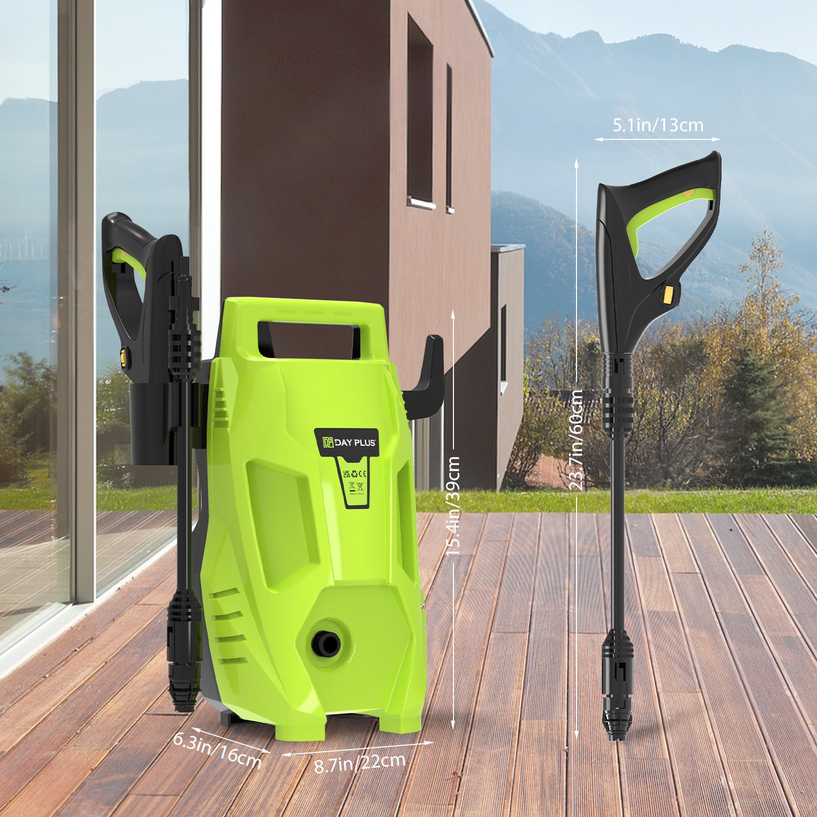 Portable Home AC High Pressure Automatic Water Gun Car Washer