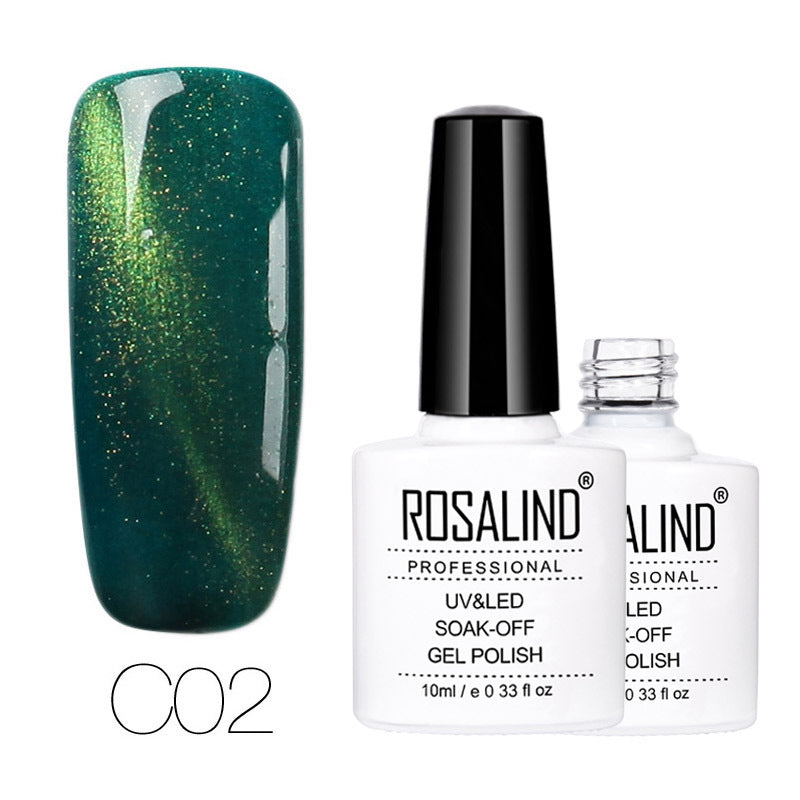 Vernis à ongles gel photothérapie effet œil de chat 30 couleurs