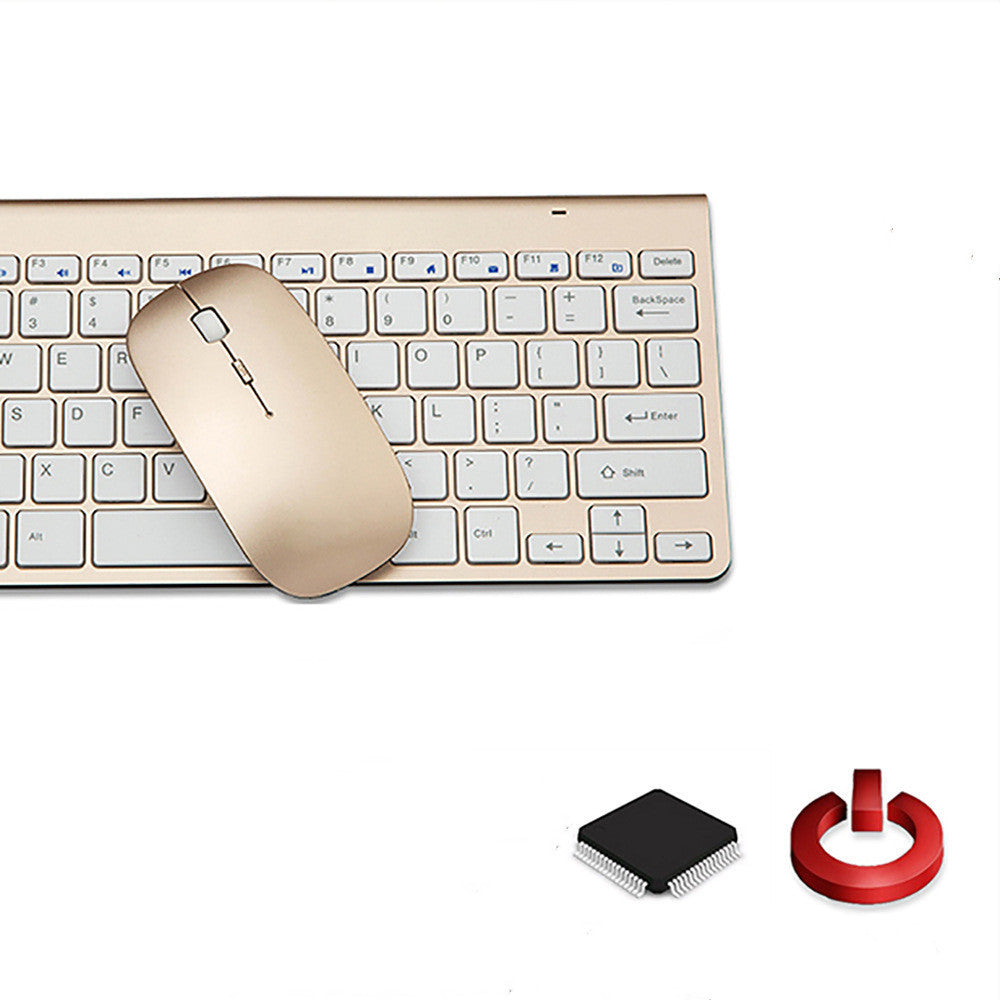 Ensemble clavier et souris sans fil 2.4G direct silencieux