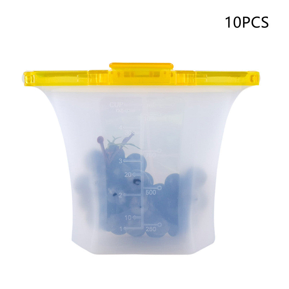 Sac de conservation alimentaire en silicone pour réfrigérateur