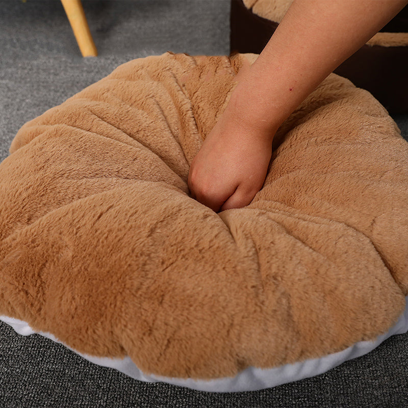 Tanière d'animal de compagnie semi-fermée amovible et lavable