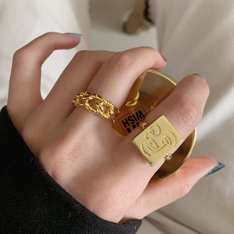 Fashionable and simple braided ring